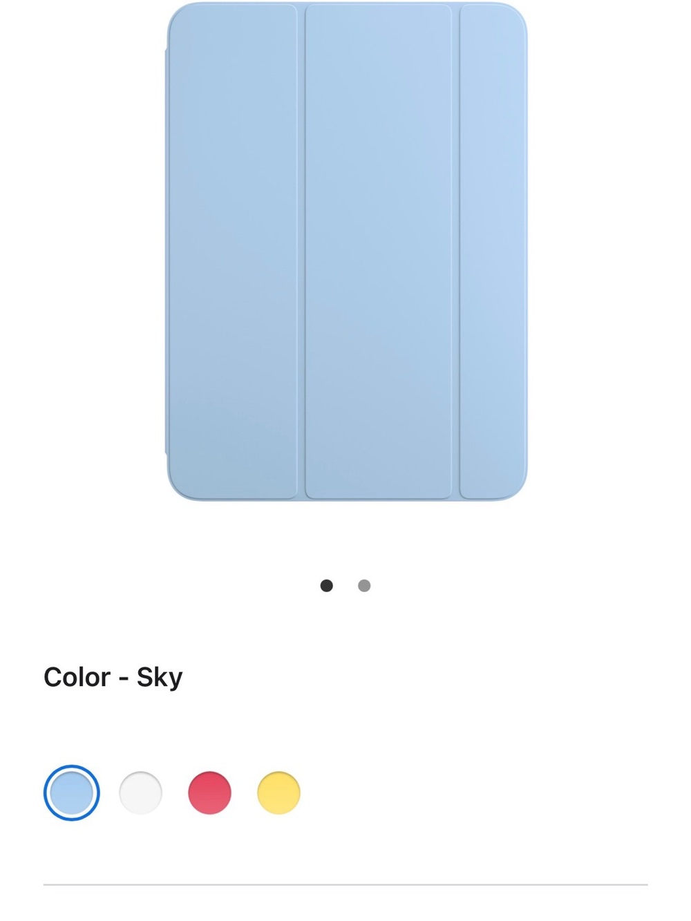 Apple Sky Blue Smart Cover for iPad A16 - Light Blue
